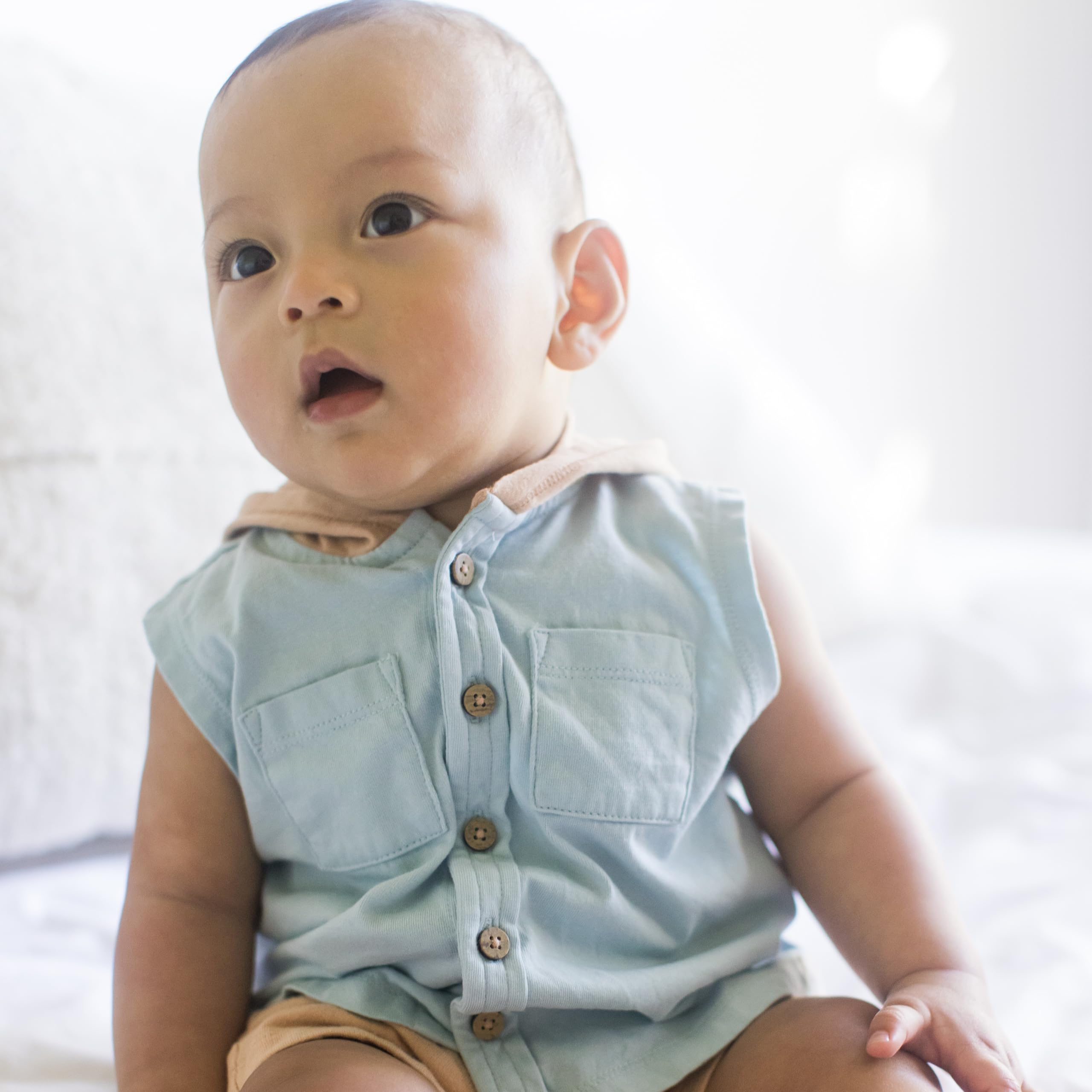 Burt's Bees Baby Baby Boys' Shirt and Pant Set, Top & Bottom Outfit Bundle, 100% Organic Cotton - Image 3