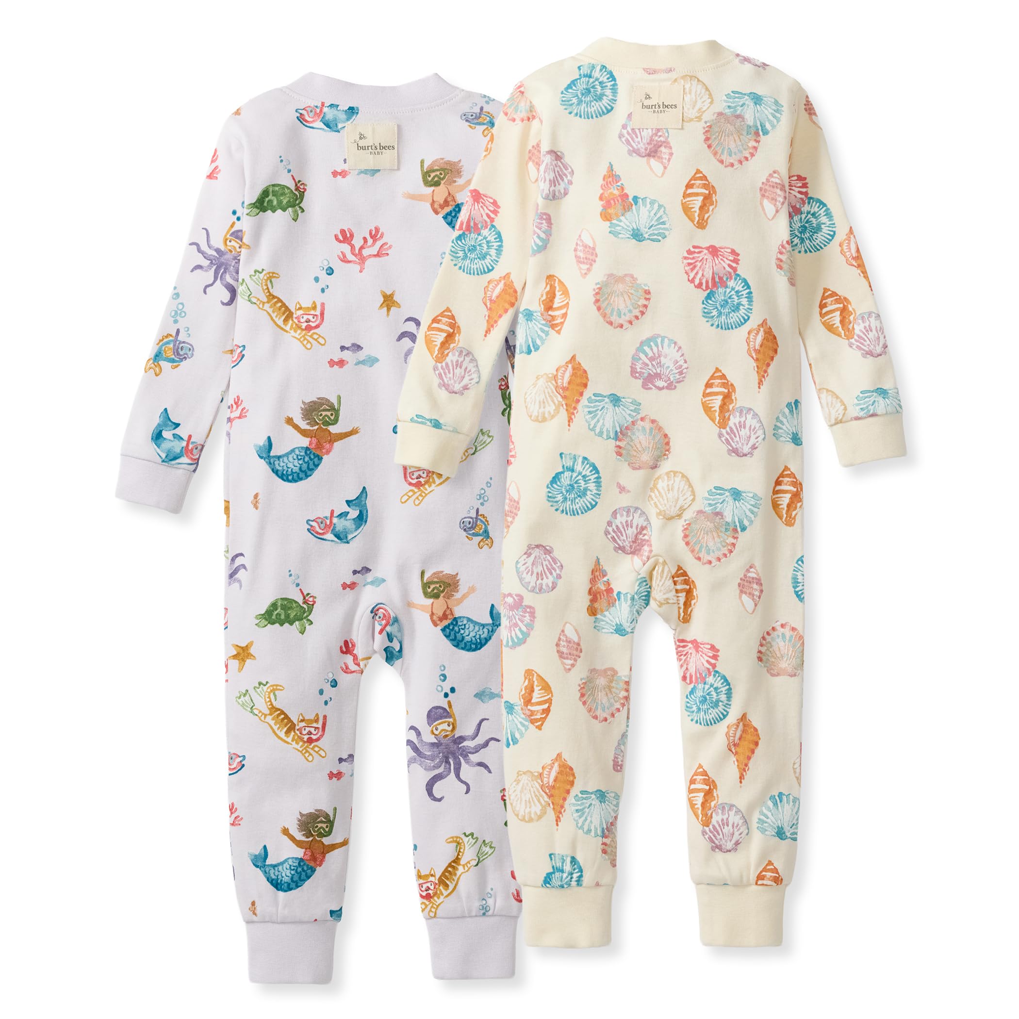 Burt's Bees Baby Baby Girls' Footless Sleepers, 100% Organic Cotton, One-piece Pjs, Zip Up Jumpsuit, Snug Fit Pajamas in Sizes 12, 18, and 24 Months - Image 2
