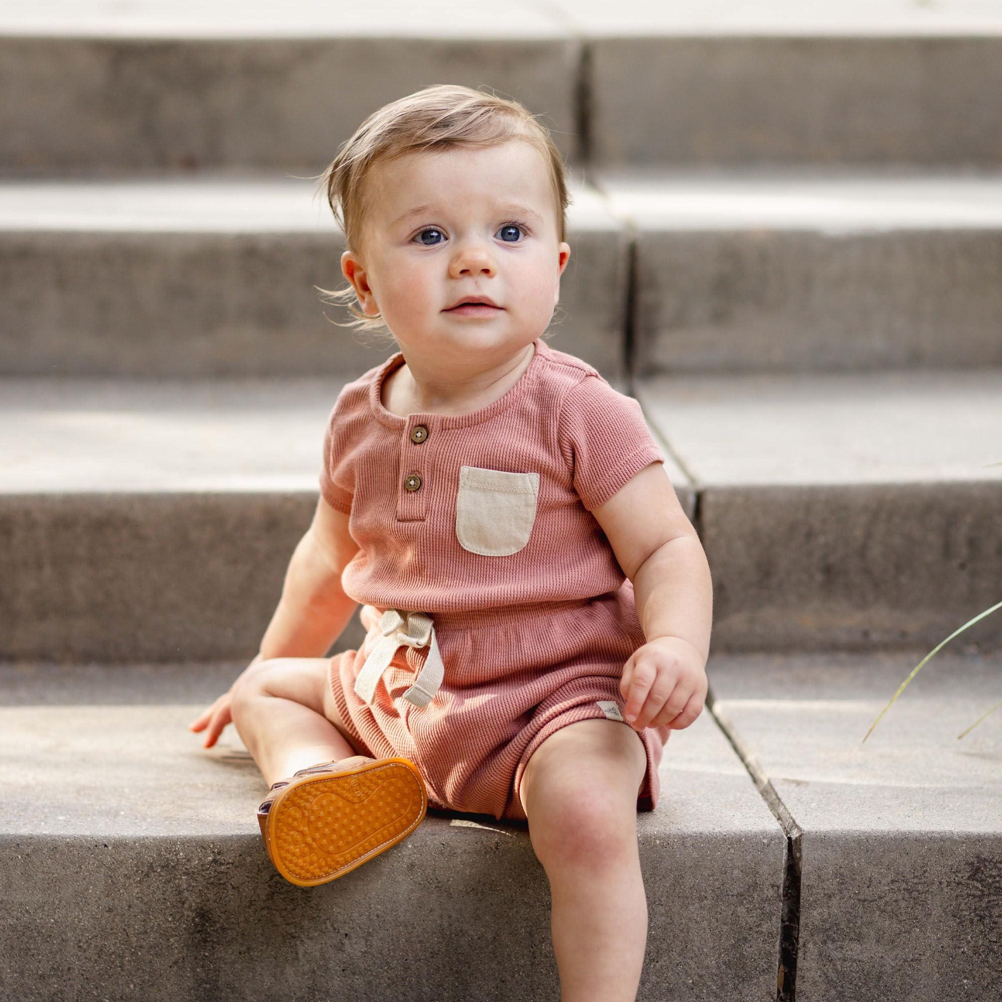 Burt's Bees Baby Baby Girls Romper, 100% Organic Cotton One-piece Shortall and Layette Set Girl Outfit - Image 3
