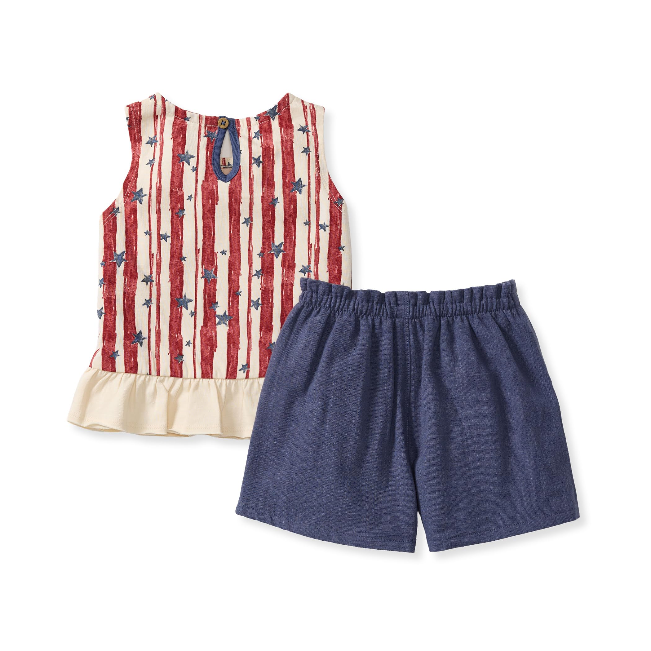 Burt's Bees Baby baby-girls Sleeveless Top and Shorts Set, Tunic and Shorts Bundle, 100% Organic Cotton - Image 2
