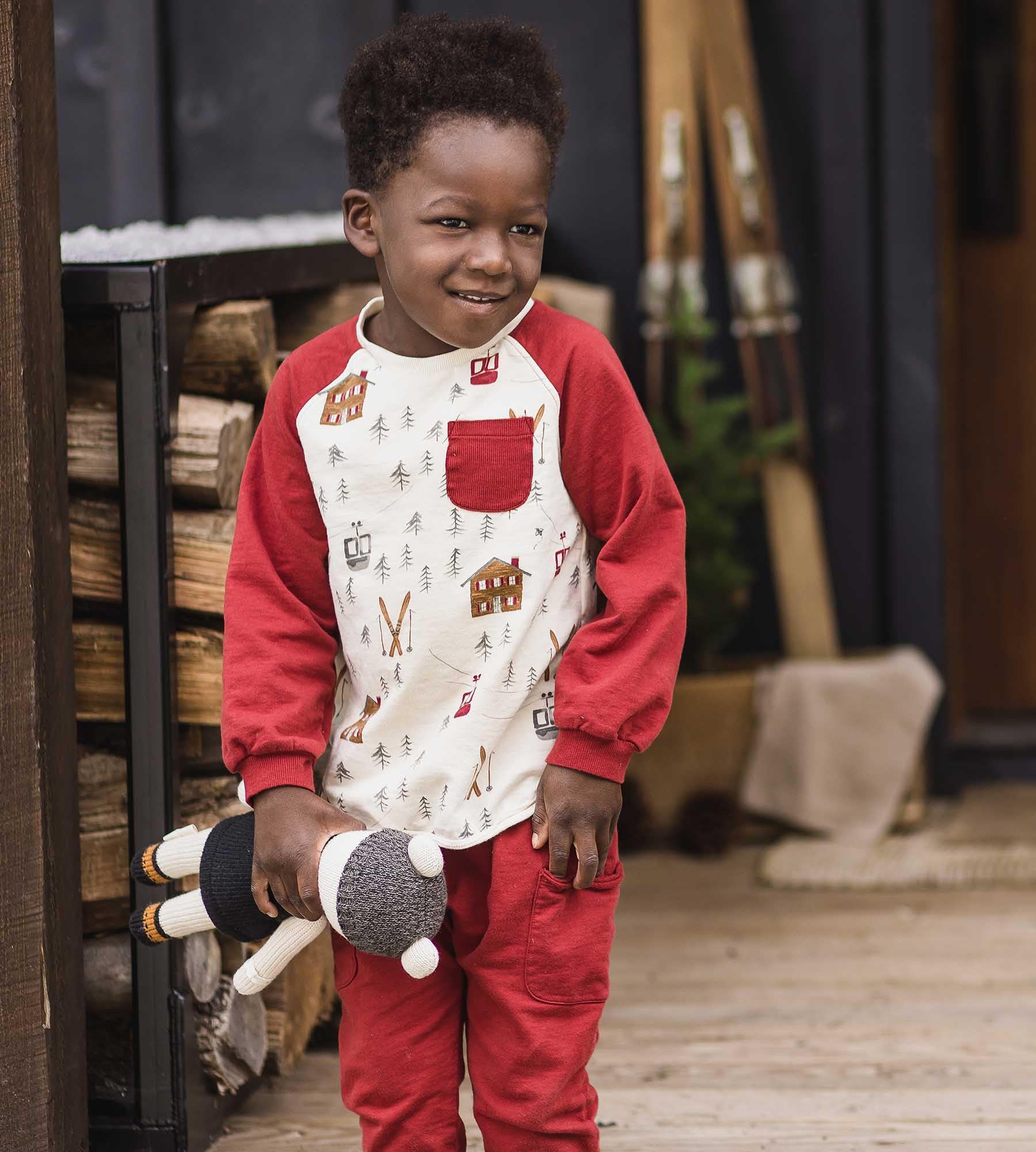Burt's Bees Baby Boys Shirt and Pant Set, Long Sleeve Top & Bottom Outfit Bundle, 100% Organic Cotton - Image 3