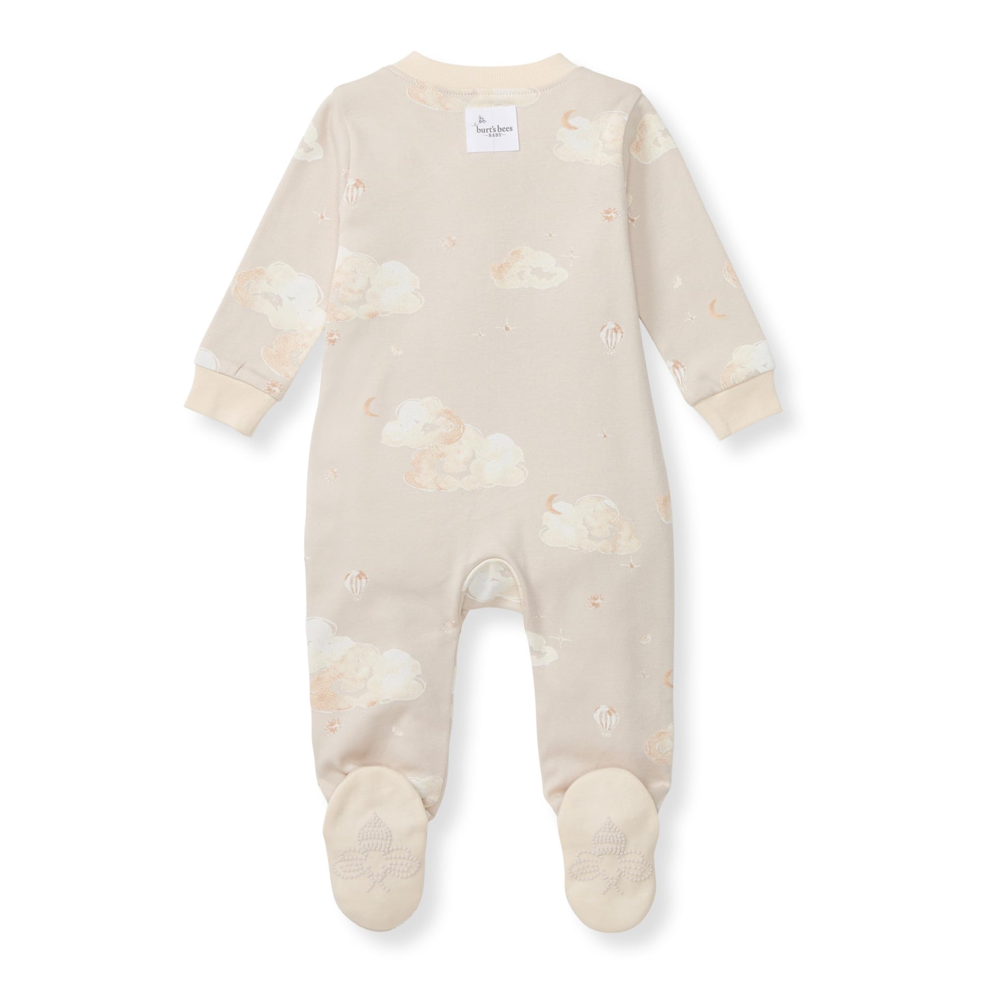 Burt's Bees Baby Boys Sleep and Play PJs, 100% Organic Cotton One-Piece Zip Front Romper Jumpsuit Pajamas - Image 2