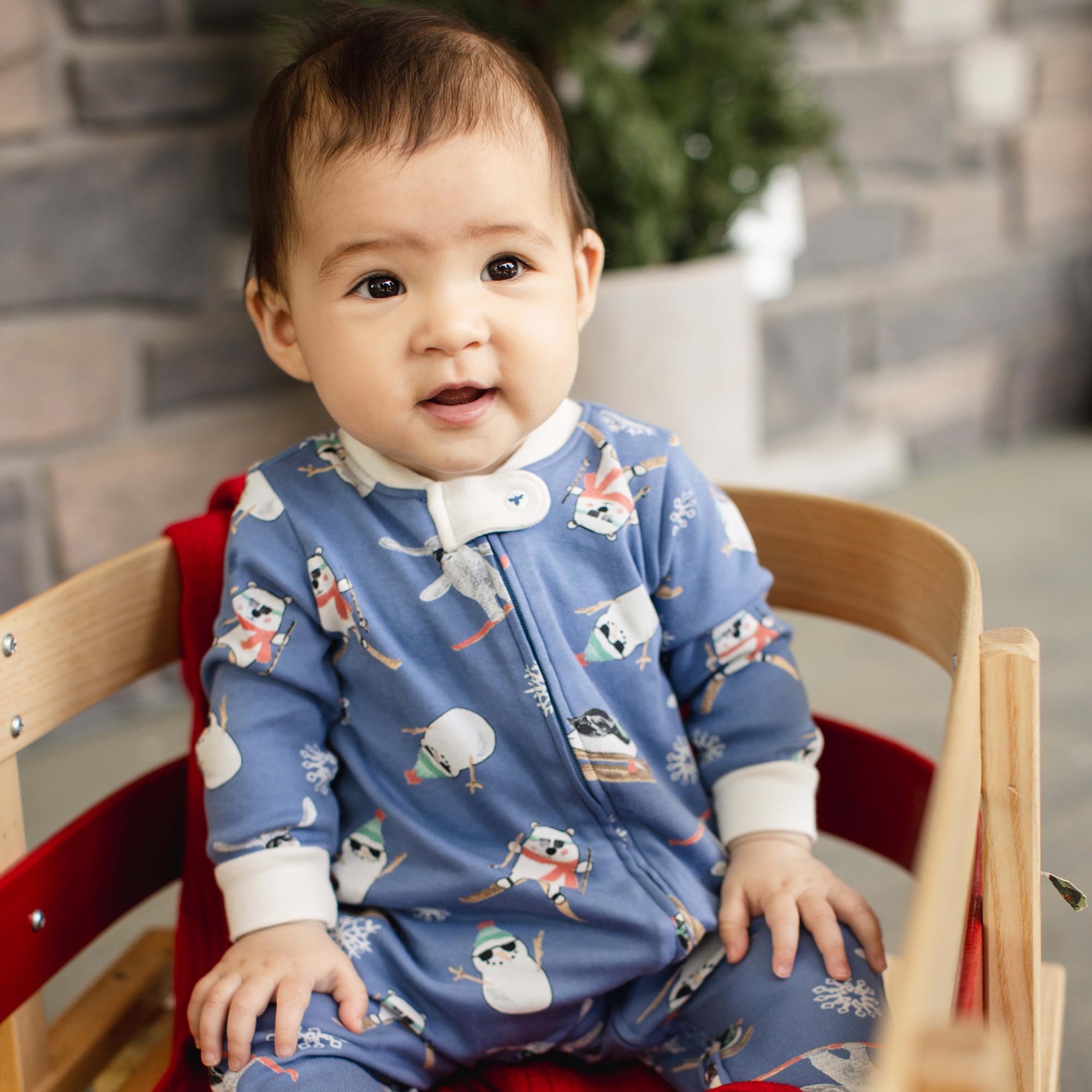 Burt's Bees Baby Boys Sleep and Play PJs, 100% Organic Cotton One-Piece Zip Front Romper Jumpsuit Pajamas - Image 3