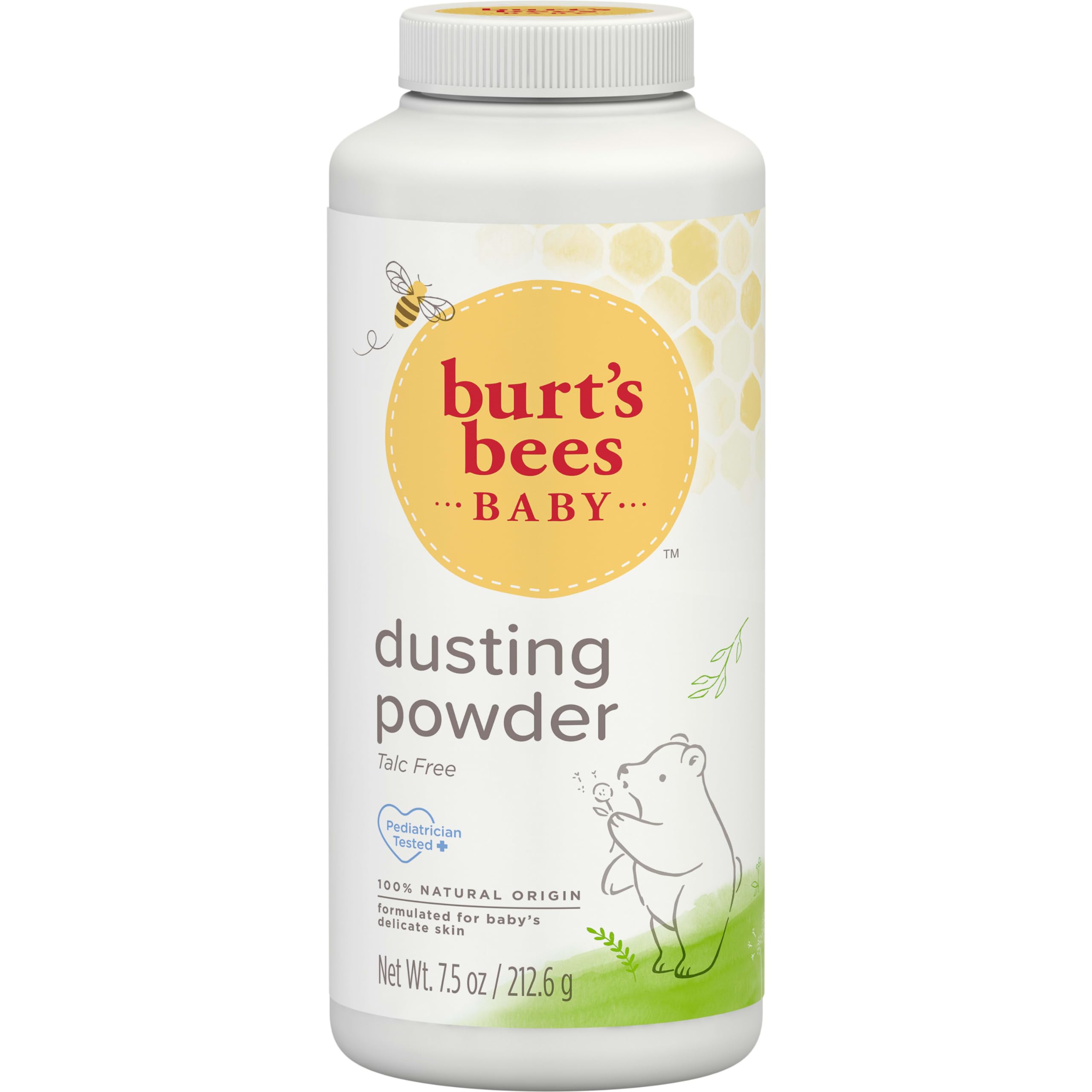 Burt's Bees Baby Dusting Powder, 100% Natural Origin Baby Powder Talc-Free, 7.5 oz. Bottle - Image 12