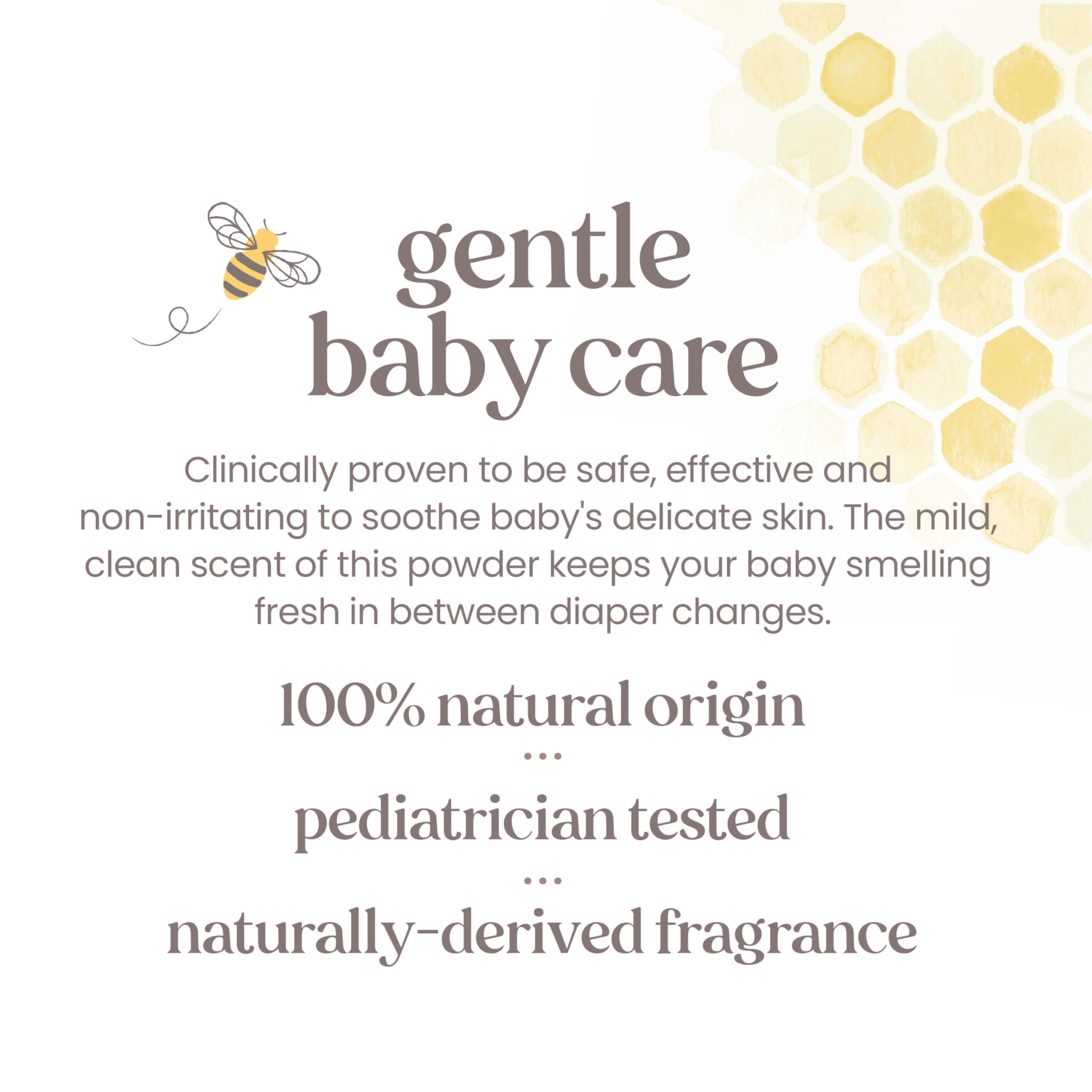 Burt's Bees Baby Dusting Powder, 100% Natural Origin Baby Powder Talc-Free, 7.5 oz. Bottle - Image 6