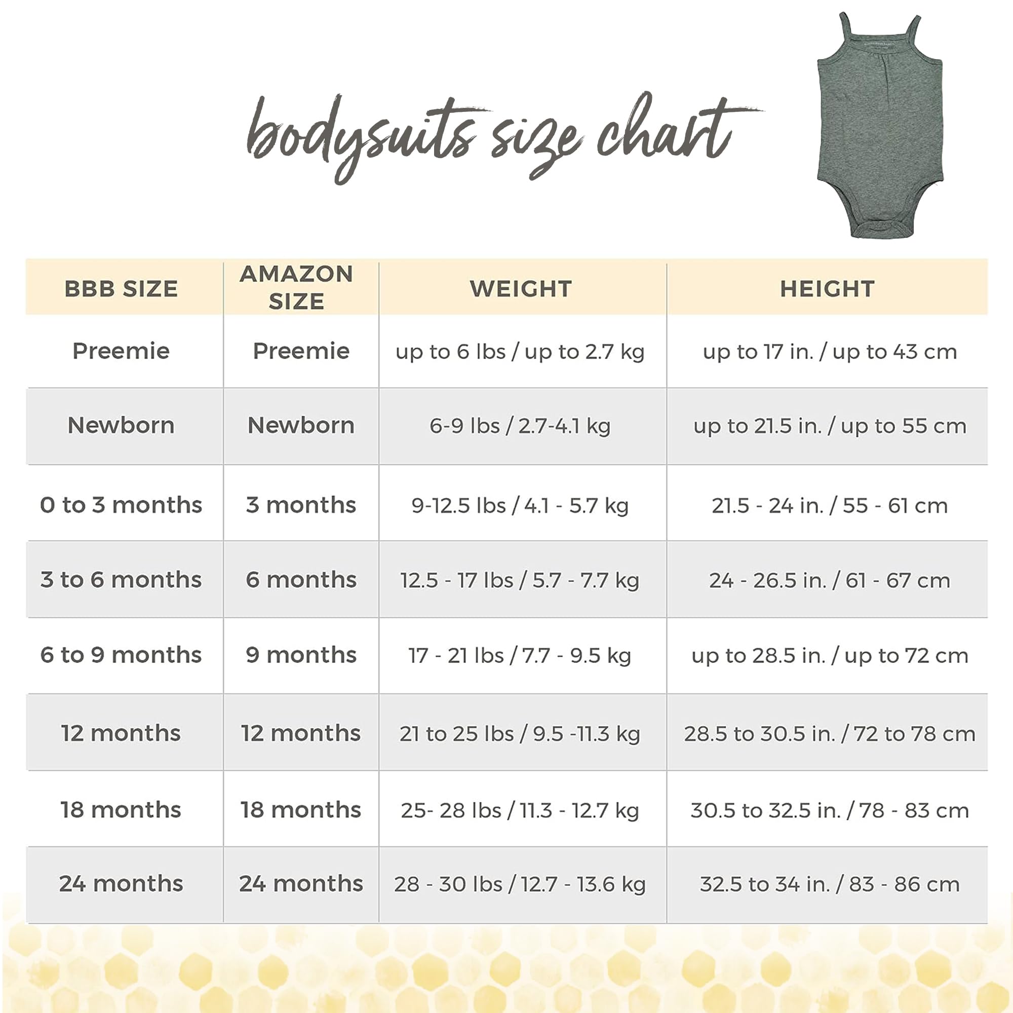 Burt's Bees Baby Girls' One-Piece Organic Cotton Camisole Bodysuits, 3-Pack - Image 3