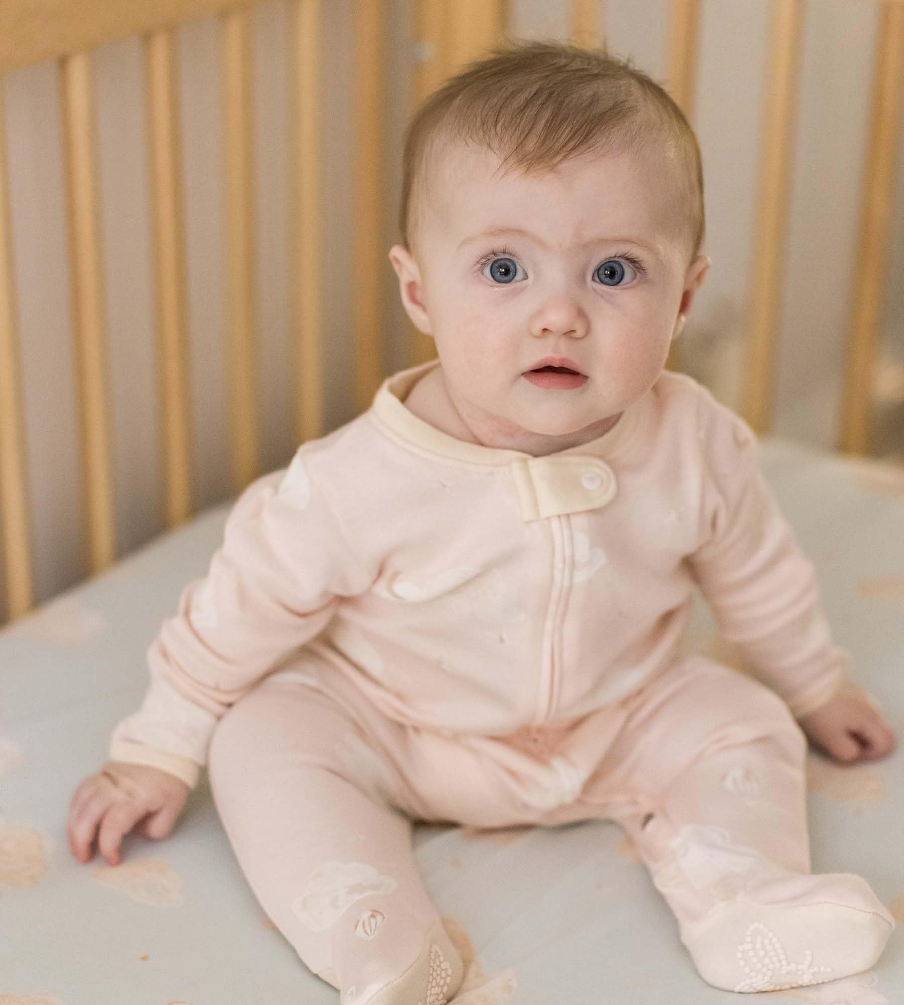 Burt's Bees Baby Girls' Organic Cotton Sleep and Play Footed Pajamas - Image 5