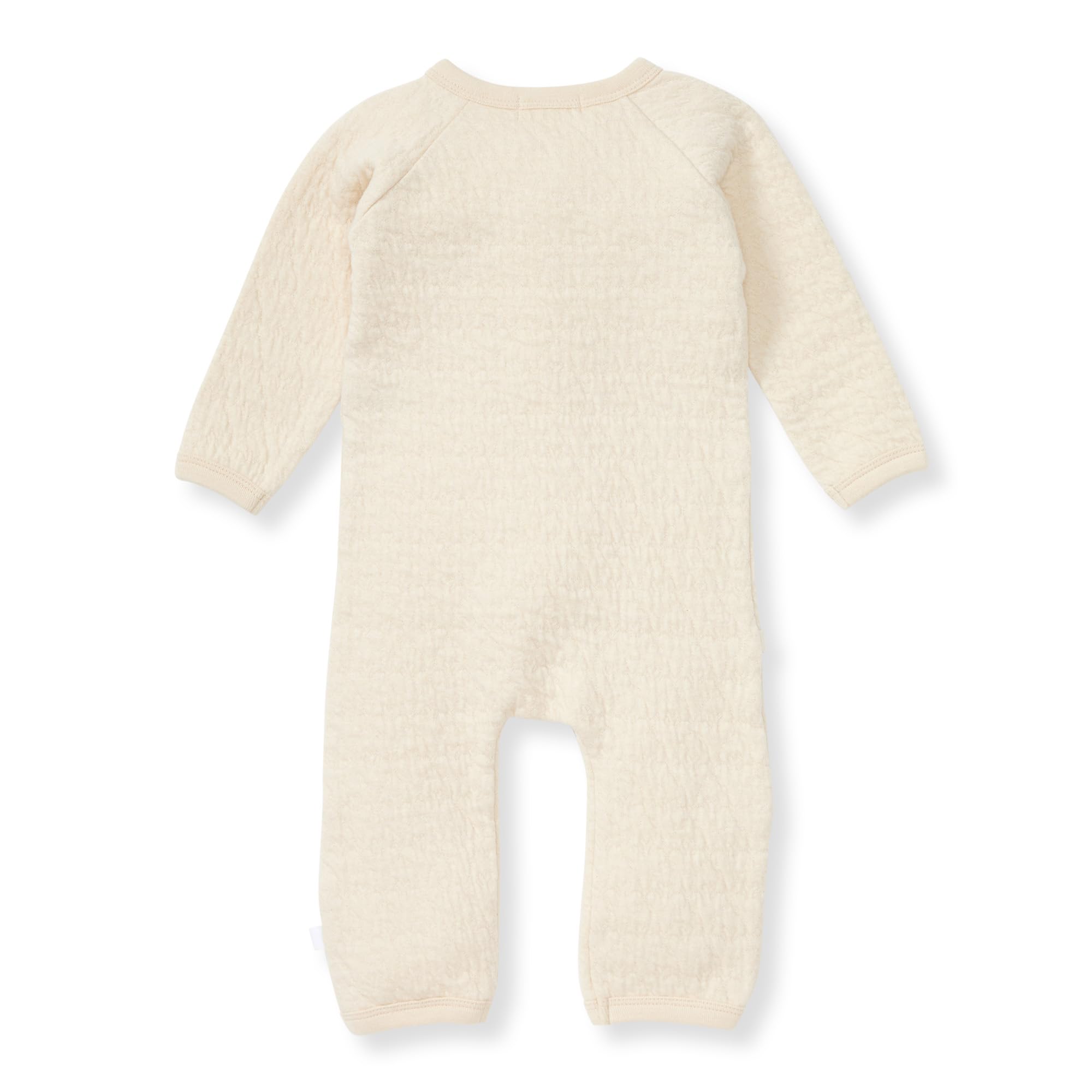 Burt's Bees Baby Long Sleeve Quilted Wrap-Front Jumpsuit, 100% Organic Cotton One-Piece Outfit Coverall - Image 2