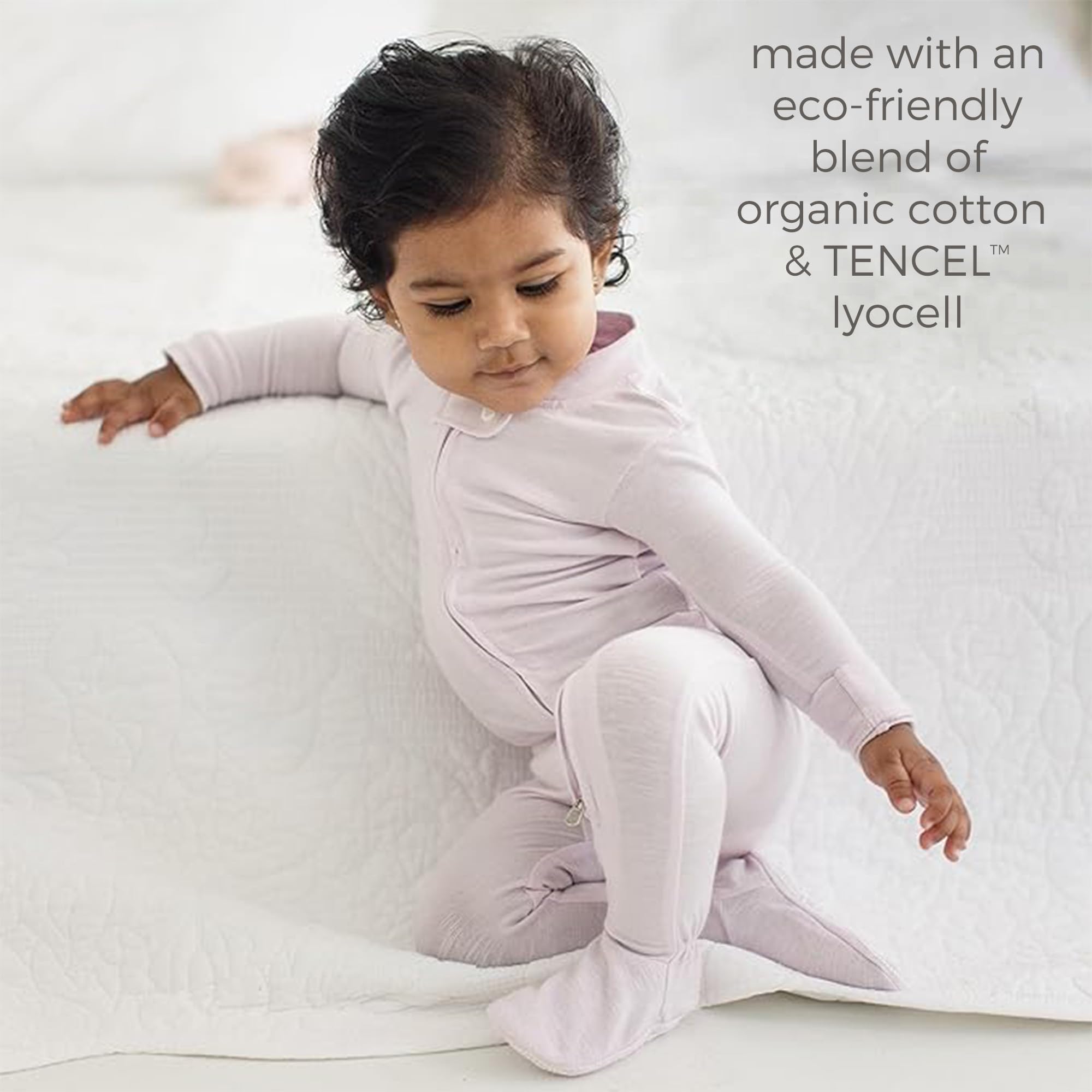 Burt's Bees Baby unisex-baby Honeysoft Sleeper Pajamas, Zip Front Non-slip Footed Footie Pjs, Organic Cotton & Lyocell - Image 5