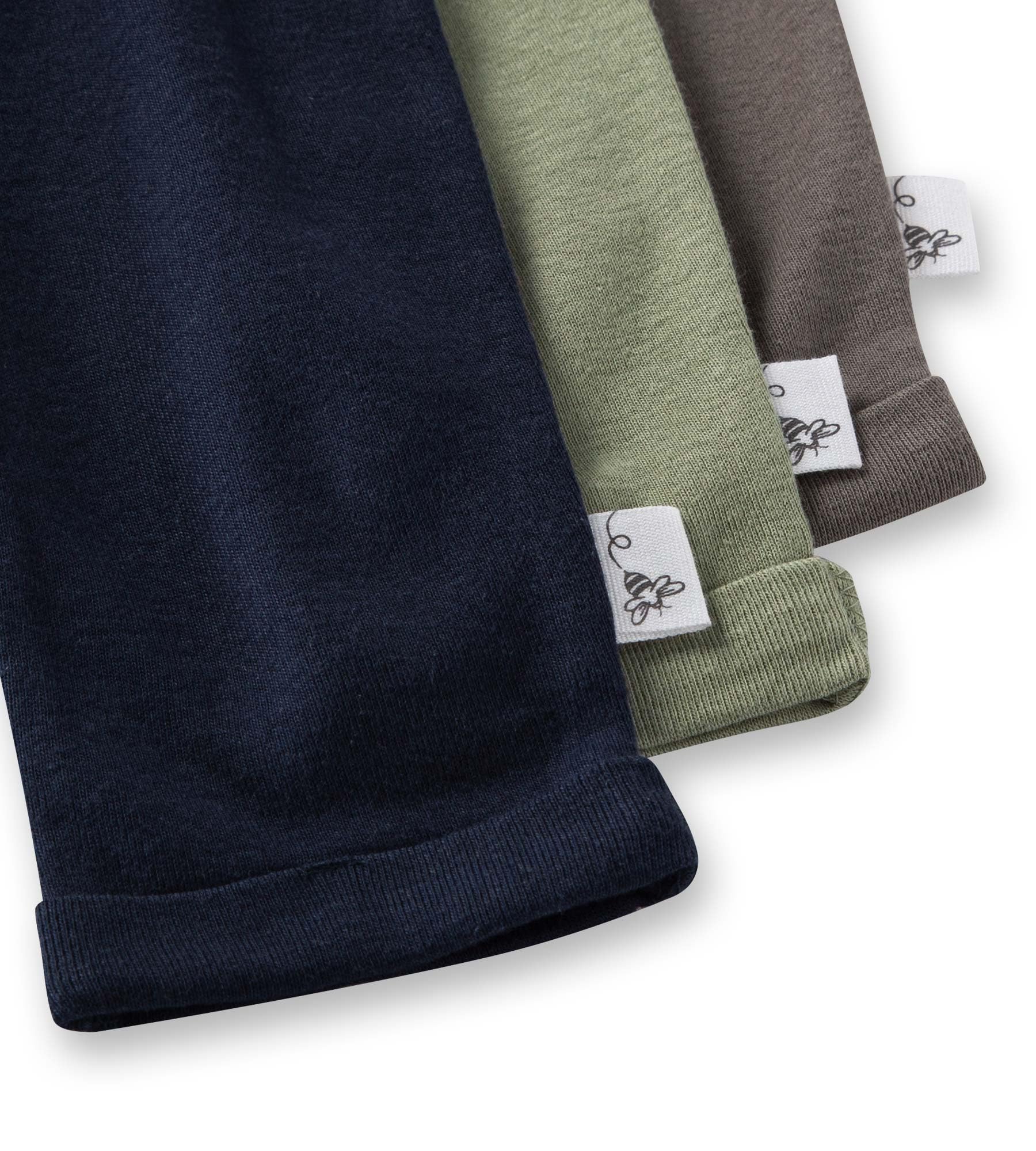Burt's Bees Baby Unisex Knit Jogger Pants, 3-Pack Baby Sweatpants, 100% Organic Cotton Infant Bottoms - Image 3
