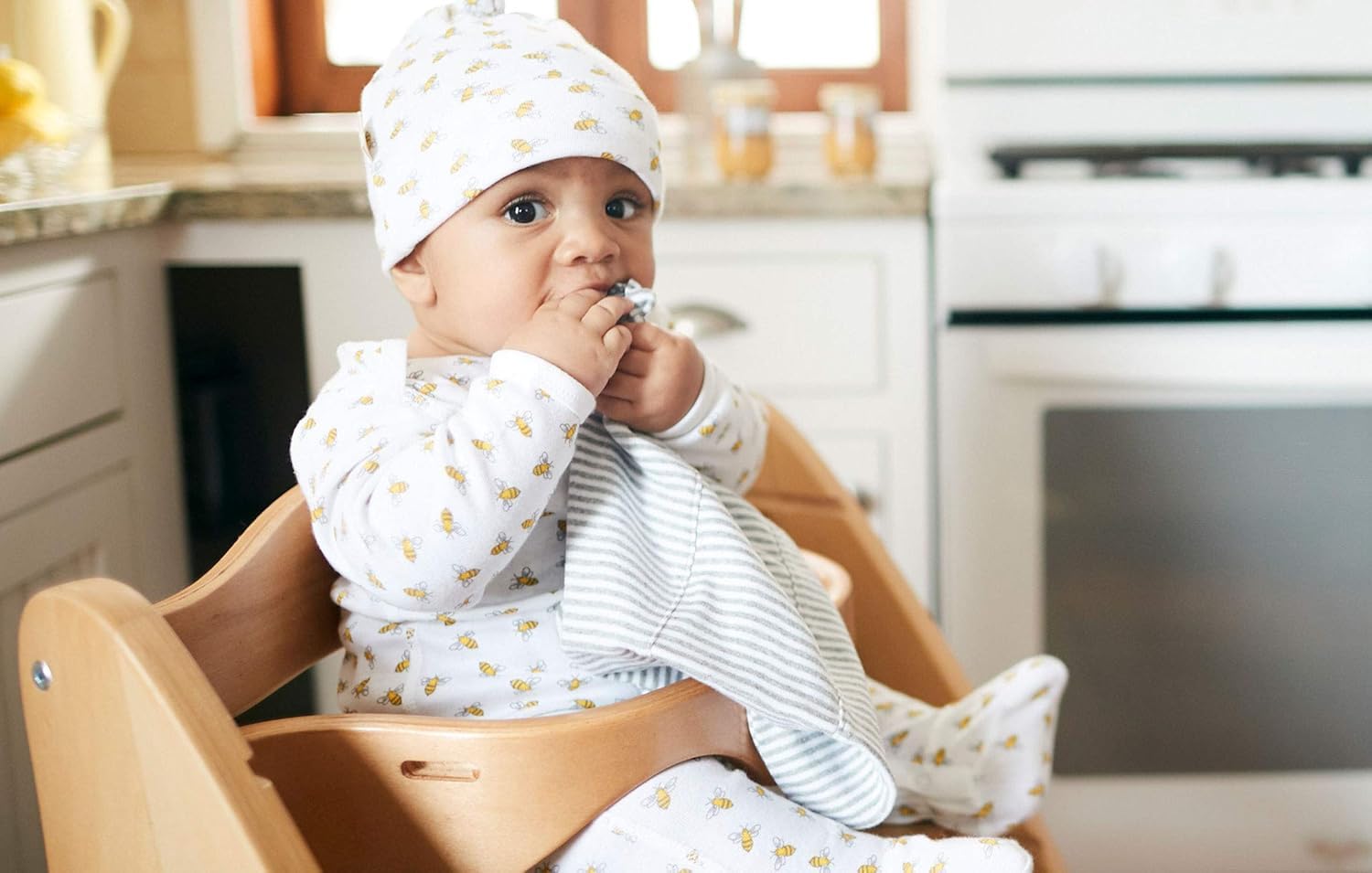 Burts Bees Baby Infant Burp Cloths, 100% Organic Cotton Extra Absorbent Soft Fabric Drool Cloths, 5-Pack Newborn Must-Have Essential Large Burping Cloths, One Size 17 x 11.75 Inches - Image 4