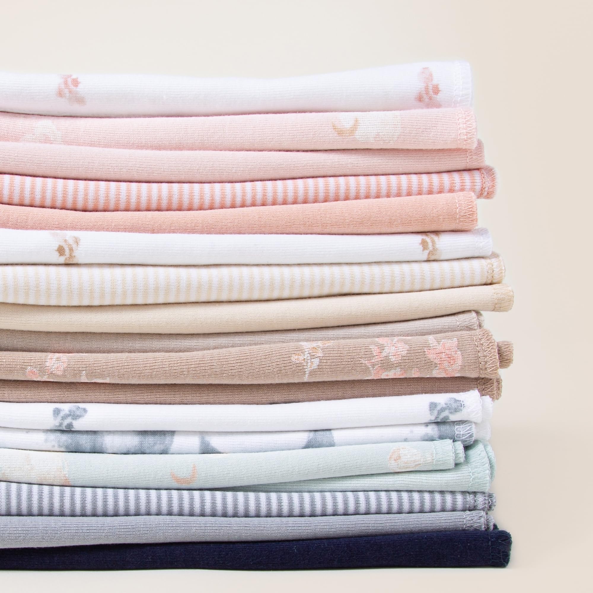 Burts Bees Baby Infant Burp Cloths, 100% Organic Cotton Extra Absorbent Soft Fabric Drool Cloths, 5-Pack Newborn Must-Have Essential Large Burping Cloths, One Size 17 x 11.75 Inches - Image 3