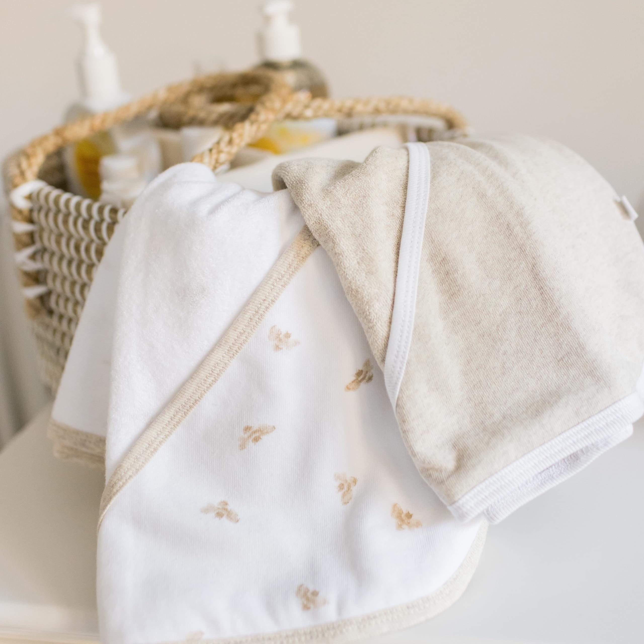 Hooded Towels, Absorbent Knit Terry, Super Soft Single Ply, 100% Organic Cotton - Image 4
